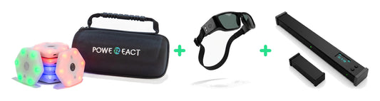 Pack Élite Powereact — plots lumineux, lunettes stroboscopiques et VBT Jump